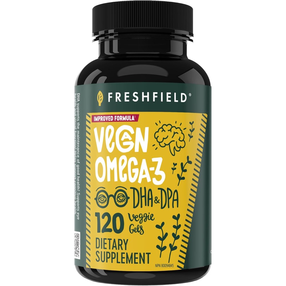 Vegan Omega 3 DHA: Algae Oil, Most Reviewed, Carrageenan Free, Tested, No Heavy Metals, Fish Oil Alt, Plant Based Omega. Supports Heart, Brain, Joint Health w/DPA