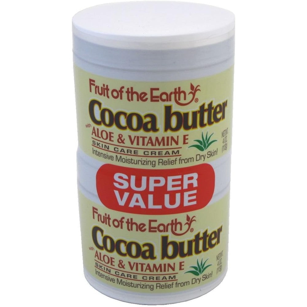 Fruit of the Earth Cocoa Butter, 4 Ounce Jars (Pack of 2)
