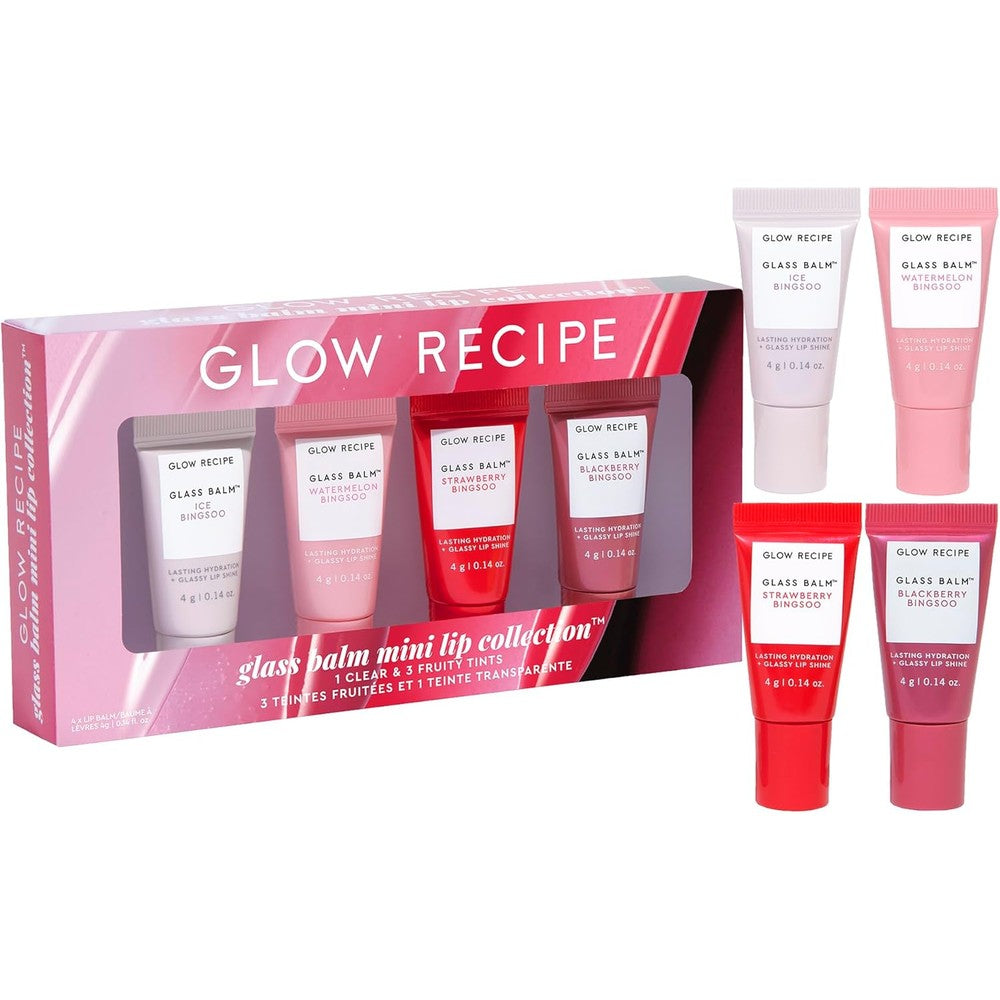 Glow Recipe Mini Glass Balm Lip Treatment Gift Set front view
