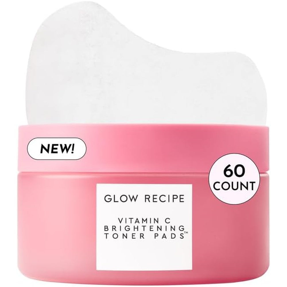 Glow Recipe Vitamin C Brightening Toner Pads 60 Count jar front view