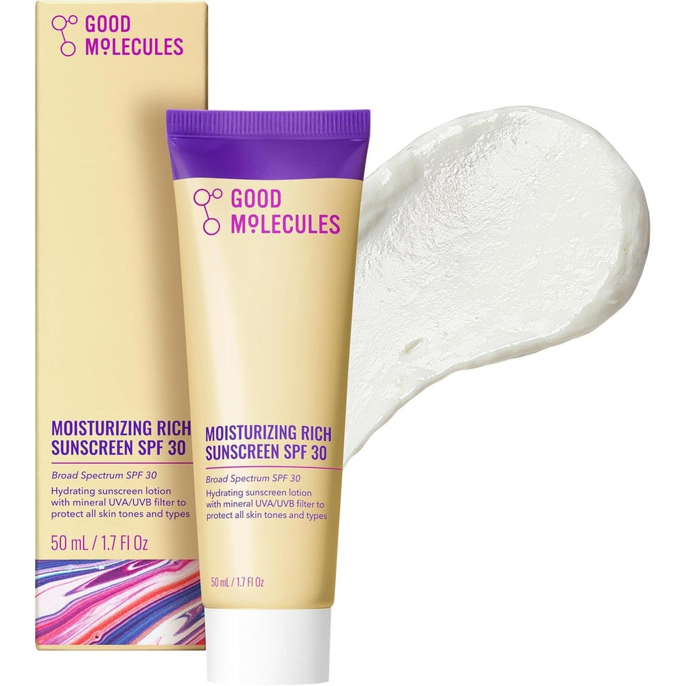 Good Molecules Moisturizing Rich Sunscreen front view authentic imported skincare India