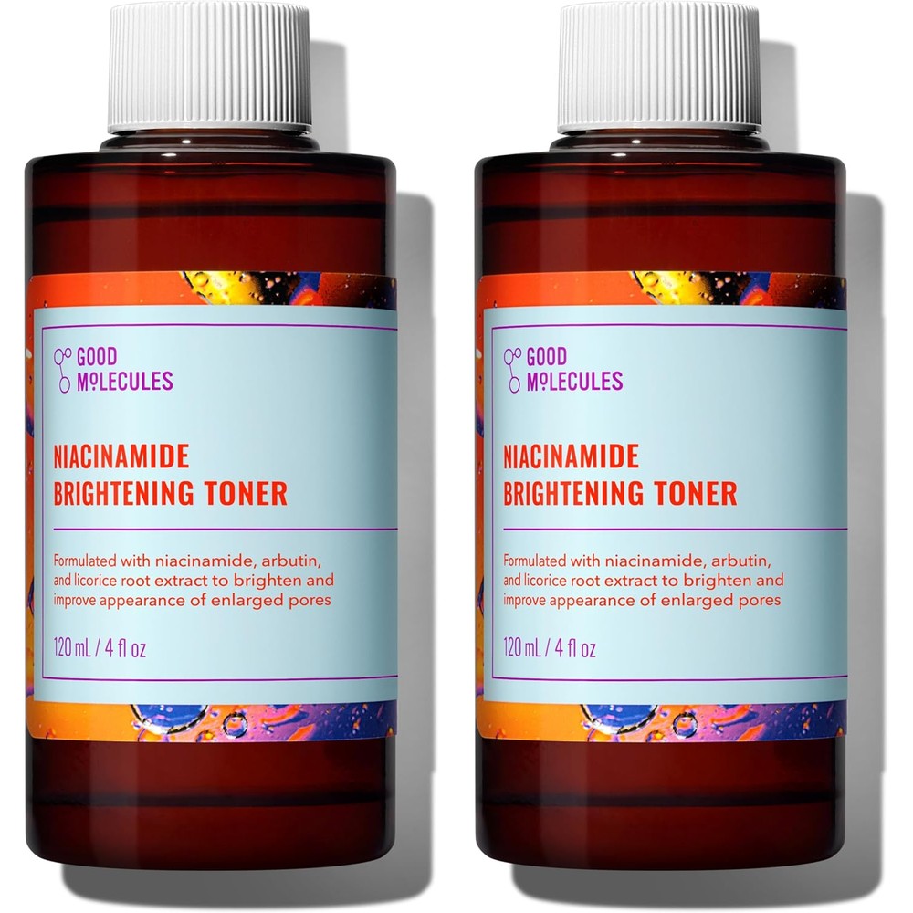 Good Molecules Niacinamide Brightening Toner Pack of Two front view for hyperpigmentation care.