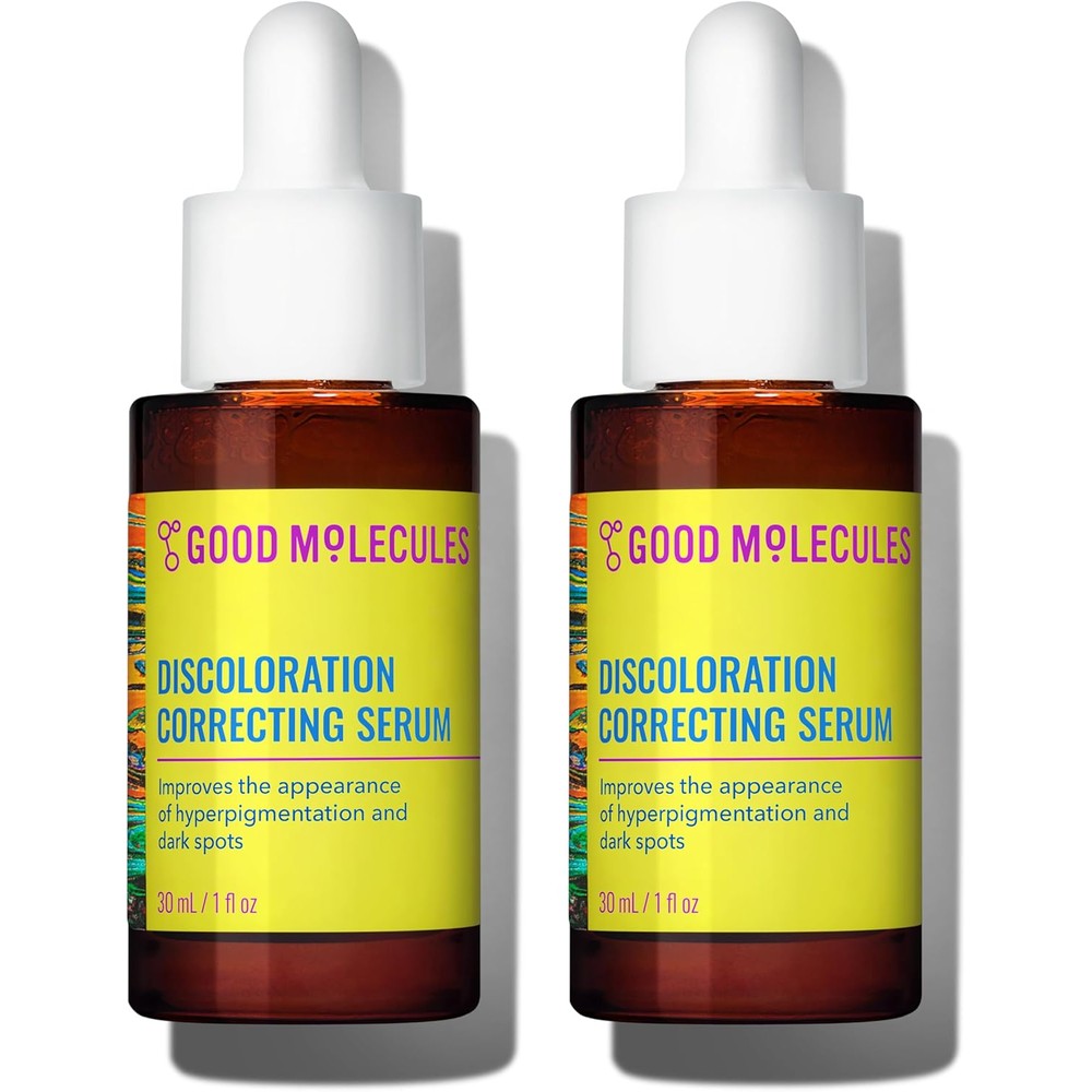 Good Molecules Discoloration Correcting Serum pack of two bottles front view