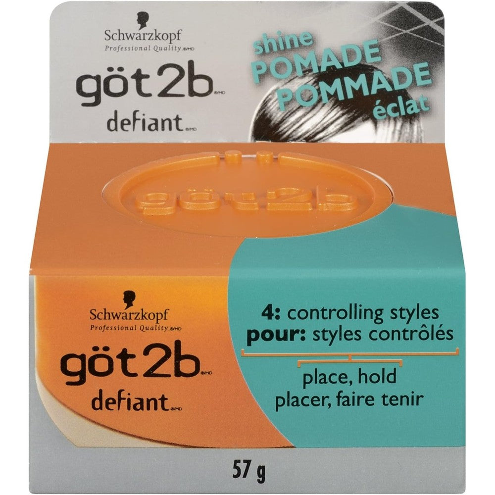 Got2b Defiant Define and Shine Pomade, 2-Ounce (Pack of 2)