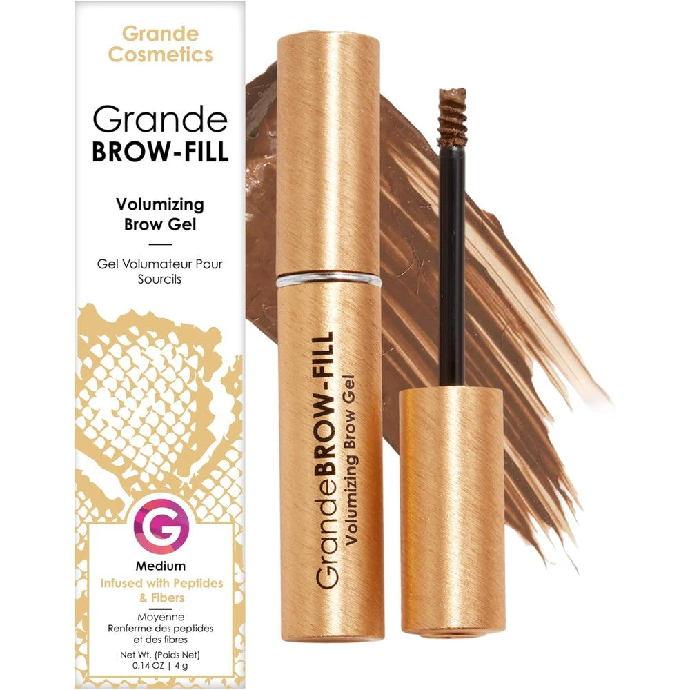 Grande Cosmetics GrandeBROW-FILL Volumizing Brow Gel front view packaging