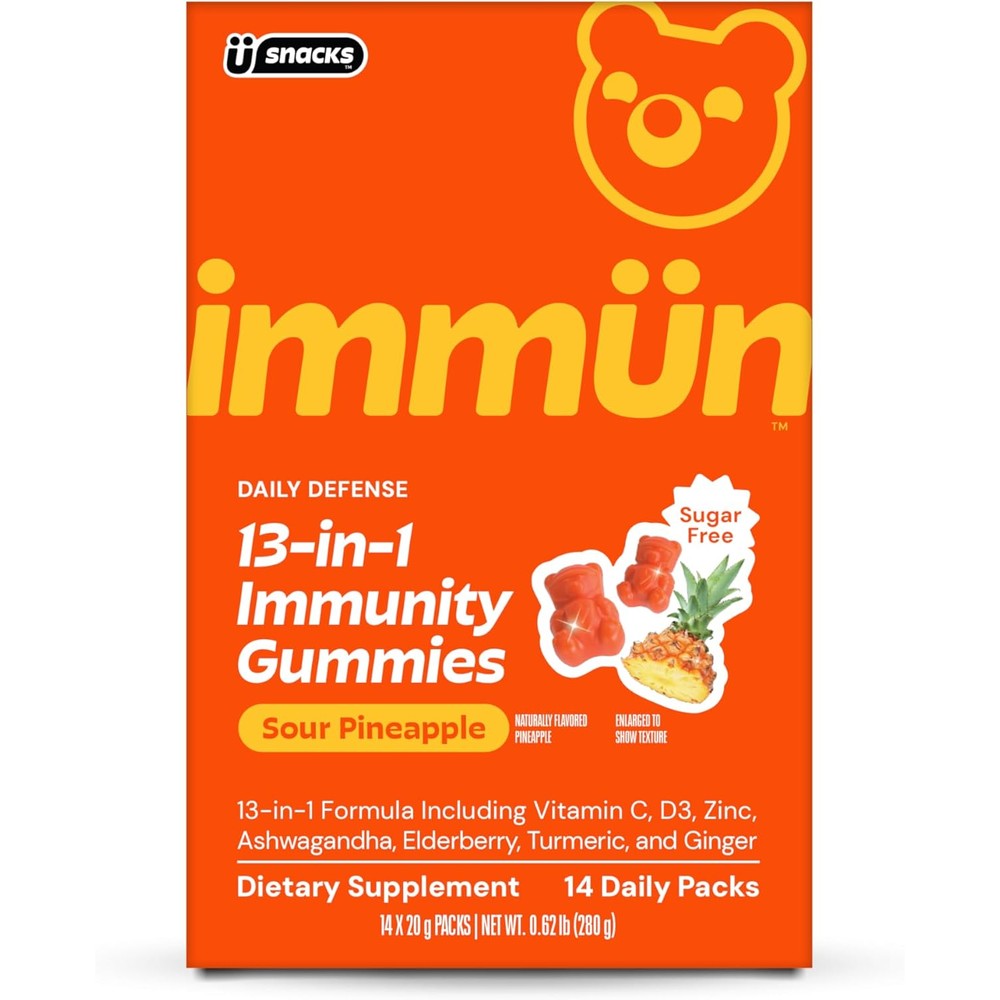 Grns Immn 14-Count Sachets Gummy Vitamin Supplement - Sugar Free