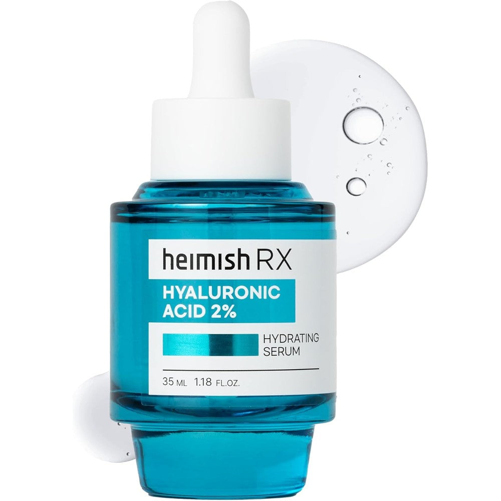 HEIMISH RX Hyaluronic Acid Hydrating Serum - Moisturizing Serum for face, Facial Serum for Sensitive skin, Non-greasy Formula with Hyaluronic Acid 2%, Panthenol, Korean Skincare, 35ml (1.18 fl. oz)