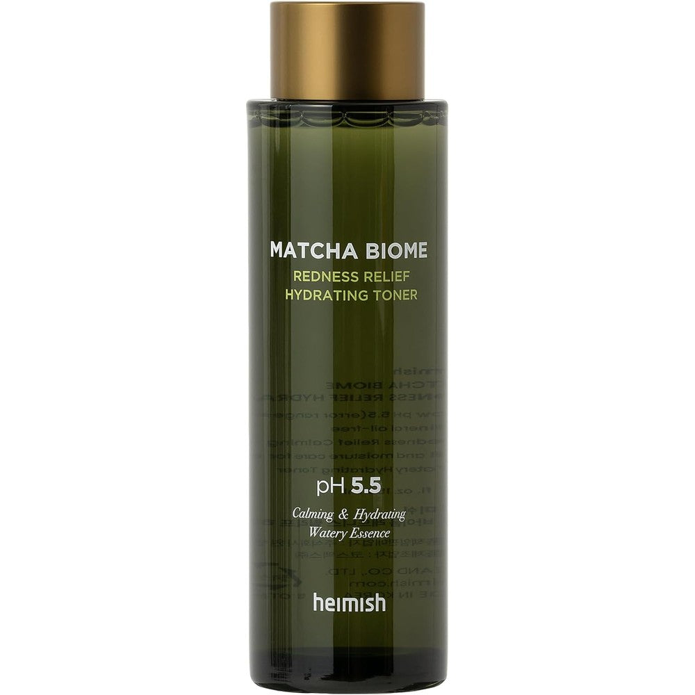 HEIMISH Matcha Biome Redness Relief Hydrating Toner - Calming & Soothing, Moisturizing, Skin Balancing Face Toner with Matcha, Probiotics, for Sensitive Skin, pH 5.5, Trouble Care, 5.1fl.oz/150ml