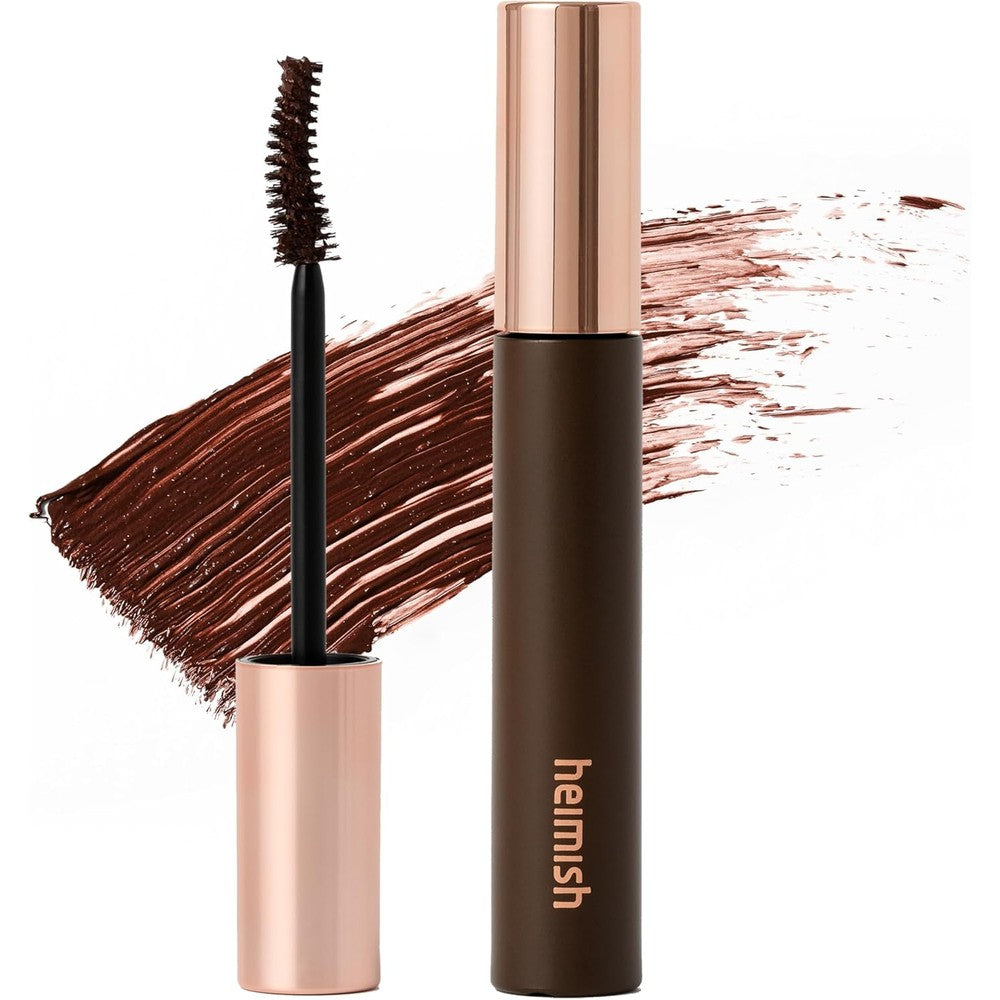 HEIMISH Dailism Smudge Stop Mascara, Curling & Lengthening, Long-lasting, Smudge-proof, Washable Cleansing Korean Mascara, 0.32oz/9g - Brown Curling