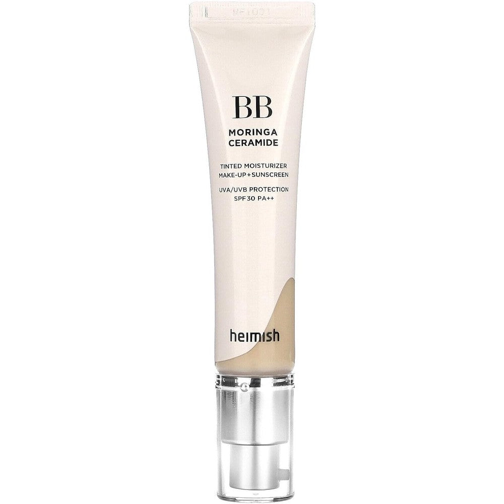 HEIMISH Moringa Ceramide BB Cream SPF 30 PA++ 23C Nude 2.05 oz / 58.11 g | Long-Lasting, Mosturizing, High Coverage BB Cream | Spot Cover, SPF Foundation, Sun Care, UV Shield, Blemish Cover