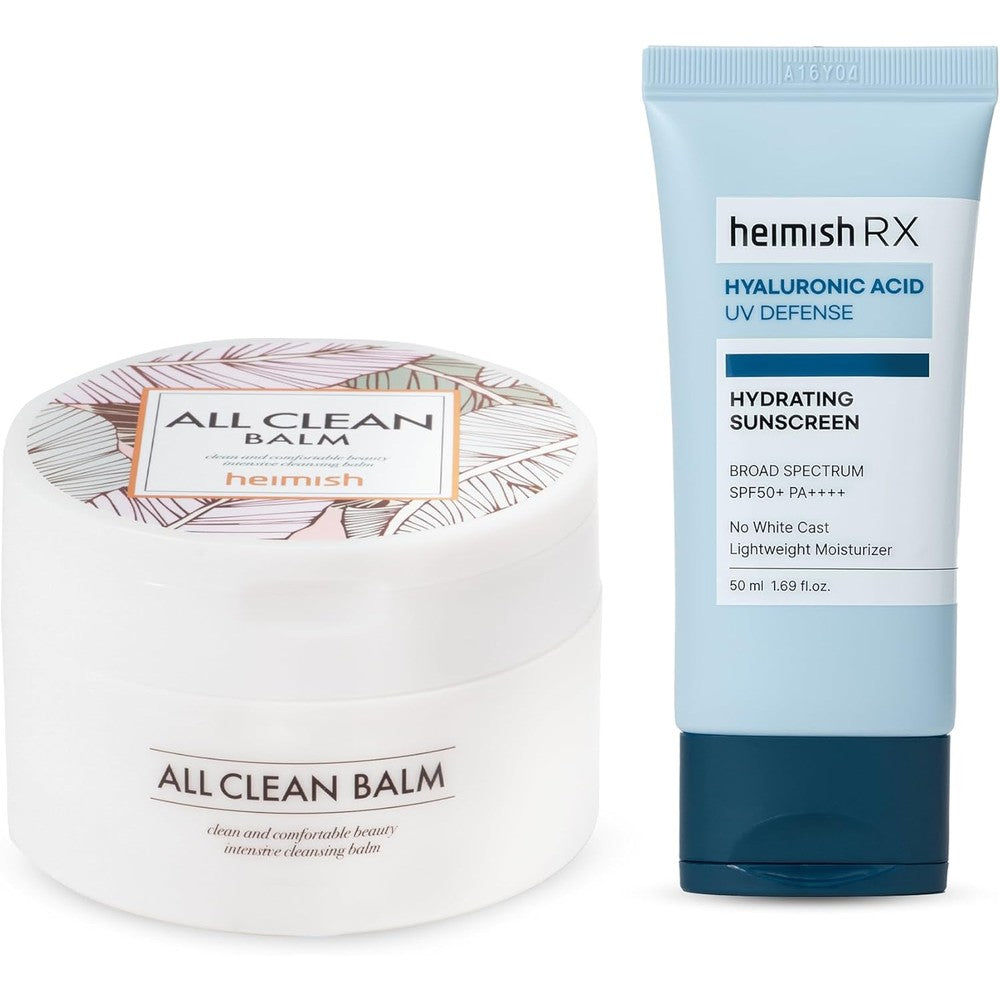 HEIMISH All Clean Balm Original & RX Hyaluronic Acid Sunscreen SPF50+