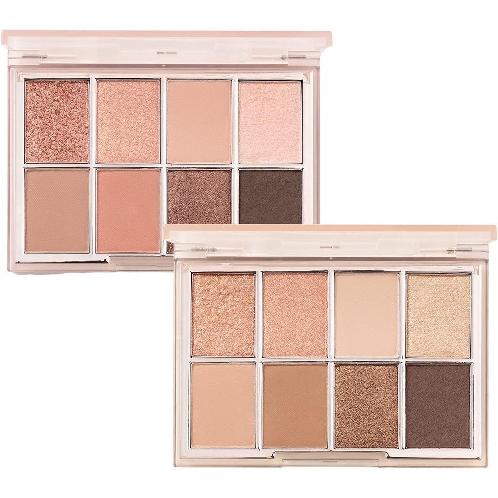 [heimish] Dailism Eye Palette Nude Rose 2.82 oz / 79.95 g | Neutral Color High Pigmented Eyeshadow with Shimmer and Glitter | Eye Make Up, Long Lasting, Nude Rose, Multipalette, Glitter, Base, Highlighter, Shimmer, Point, 8-color Eye Makeup, Kbeauty