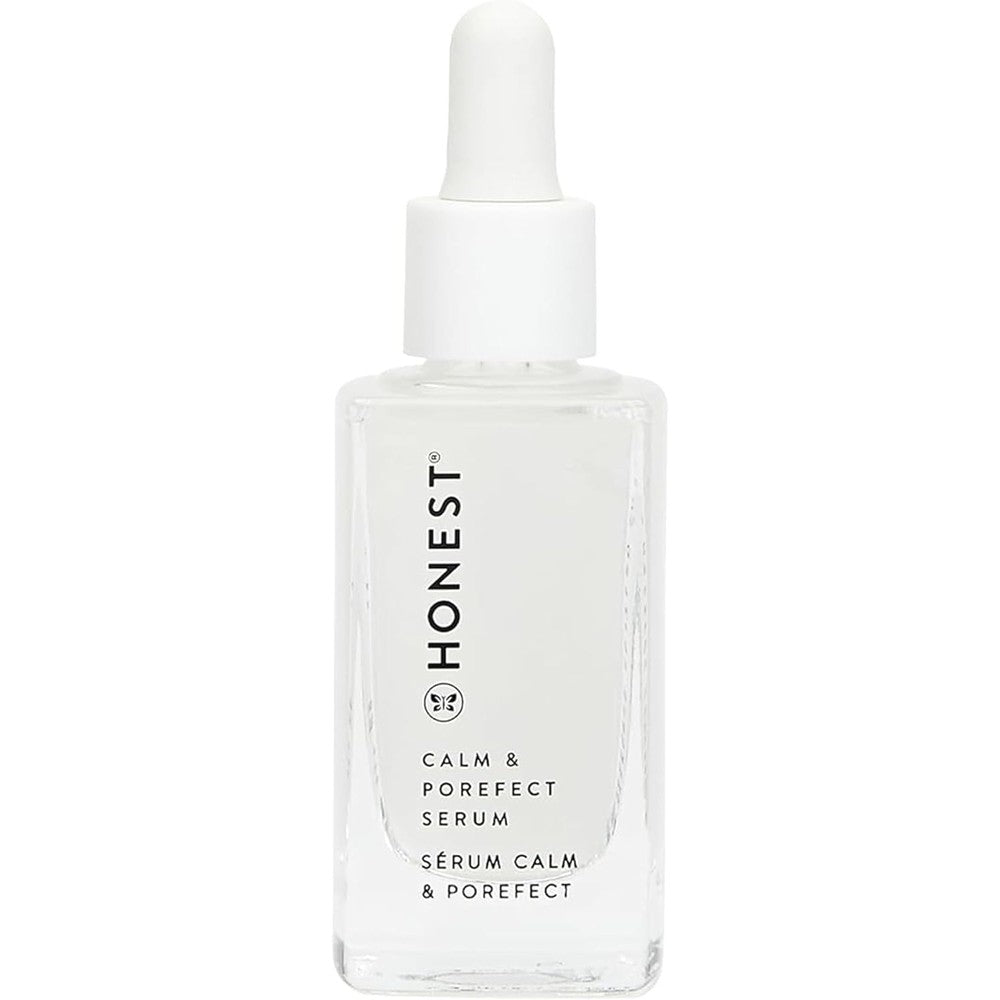 Honest Beauty Calm + POREfect Serum with Hyaluronic Acid + Calming Phyto-Blend | Pore Minimizing, Sensitive Skin Friendly | EWG Verified, Vegan + Cruelty Free | 1 fl oz