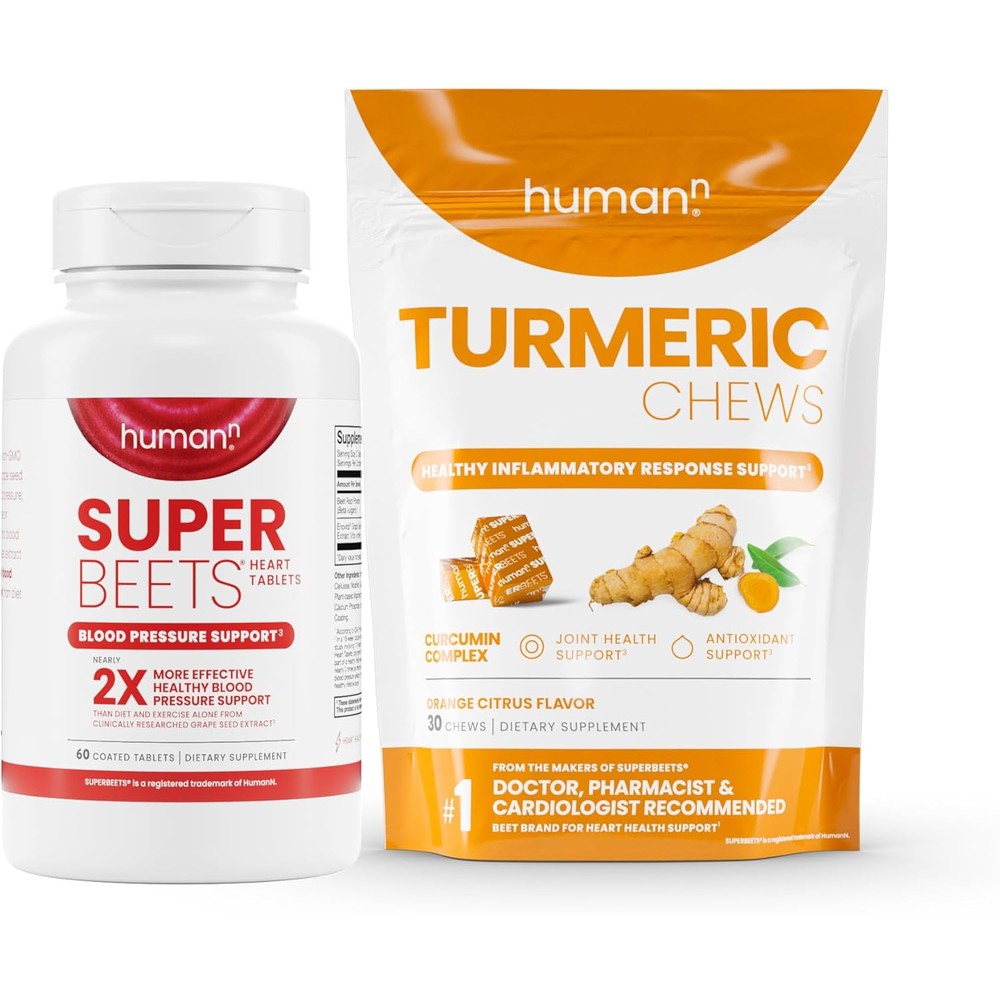 Humann SuperBeets Heart Tablets & Turmeric Chews