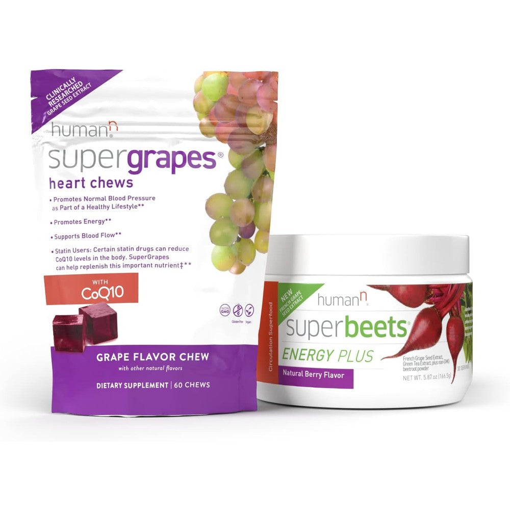 Humann SuperGrapes Chews & SuperBeets Energy Plus