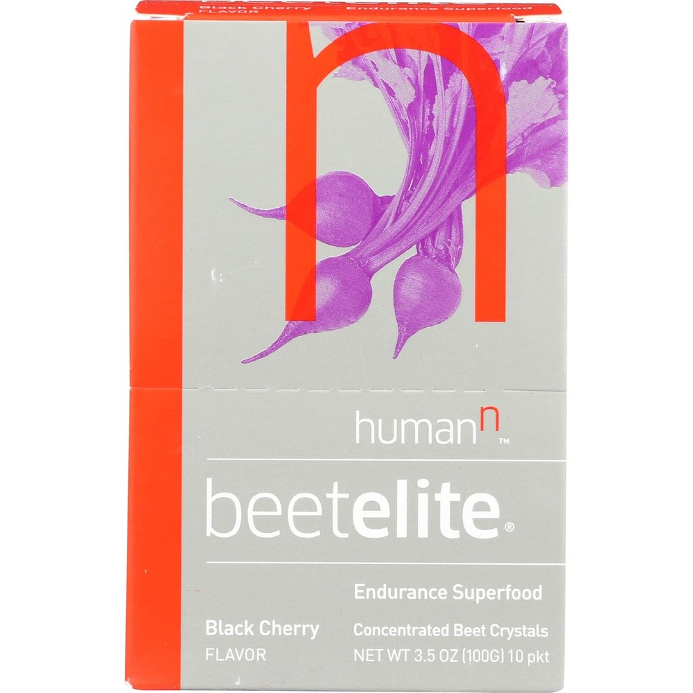 HumanN BeetElite Supplement Black Cherry Flavor, 10 Pieces, Caffeine Free, Non GMO, Gluten Free, 100 Grams (Pack of 1)