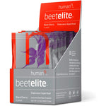 HumanN BeetElite | Concentrated Beet Crystals, Nitric Oxide Boosting Athletic Endurance Pre-Workout, Vitamin C, Beets Grown in The USA, Sport Certified, Black Cherry Flavor, 0.35-Ounce, 10 Packets