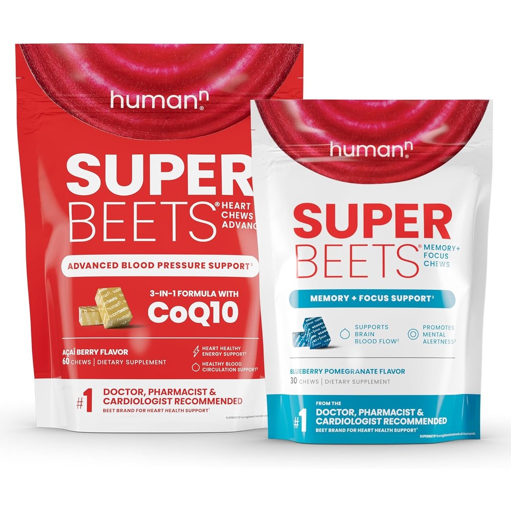 Humann SuperBeets Advanced & Memory + Focus Chews