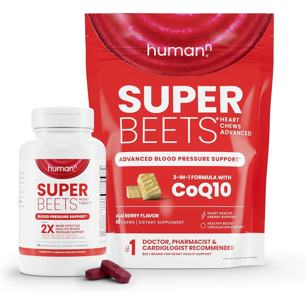 Humann SuperBeets Heart Tablets & Advanced Chews