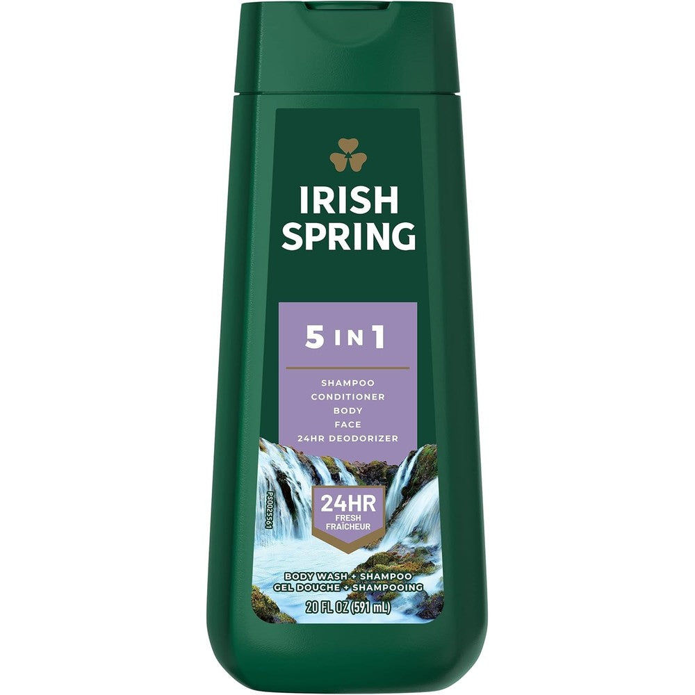 Irish Spring 5-in-1 Body Wash for Men front view bottle