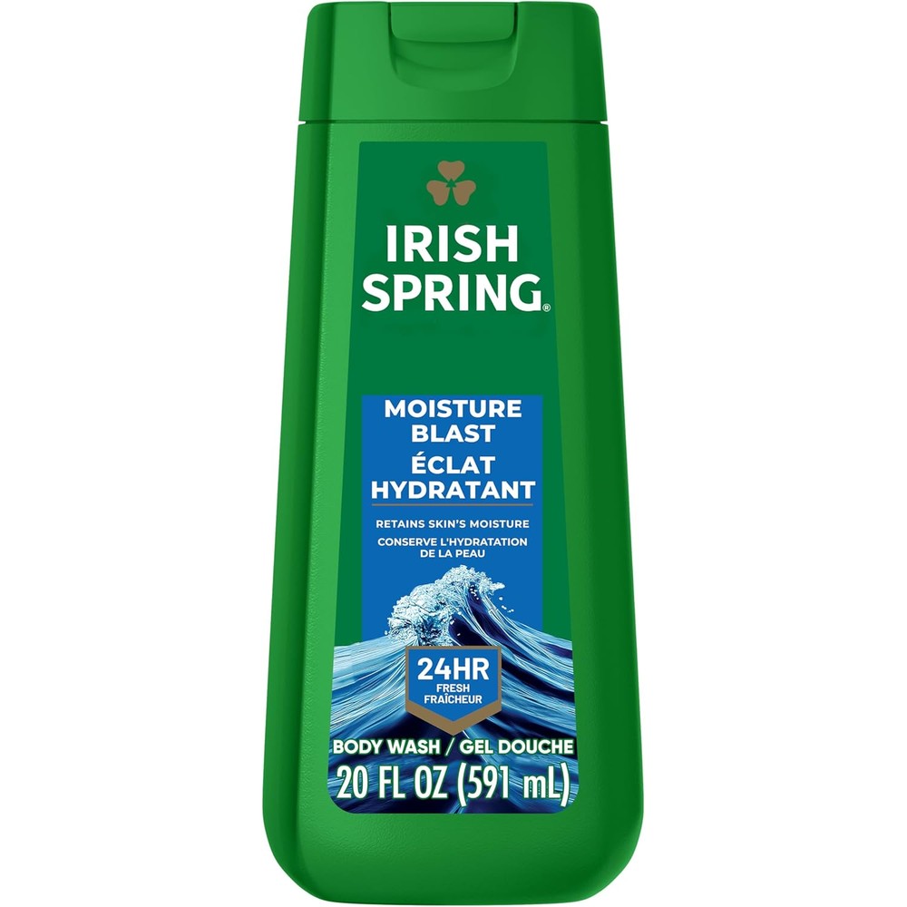 Irish Spring Moisture Blast Body Wash 591 Milliliters front view