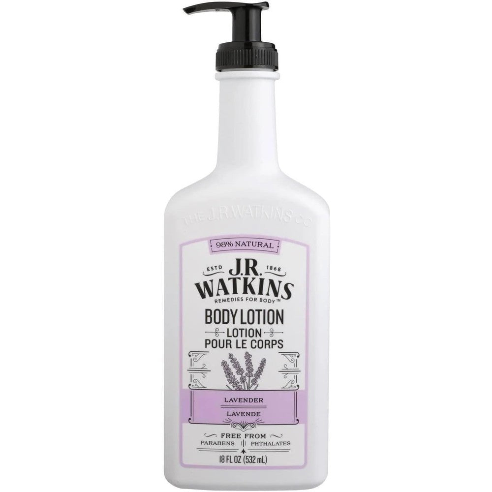 J R Watkins Body Lotion, Lavender, 18 fl oz (532 ml)