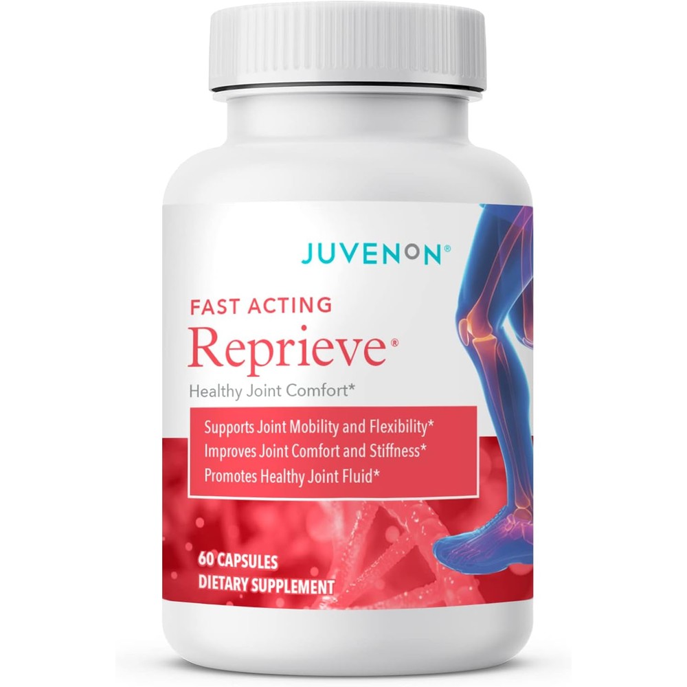 Juvenon Reprieve Capsules (60 Capsules) - Fast-Acting, Joint Comfort Supplement and Effective Joint Support Solution, Research Verified