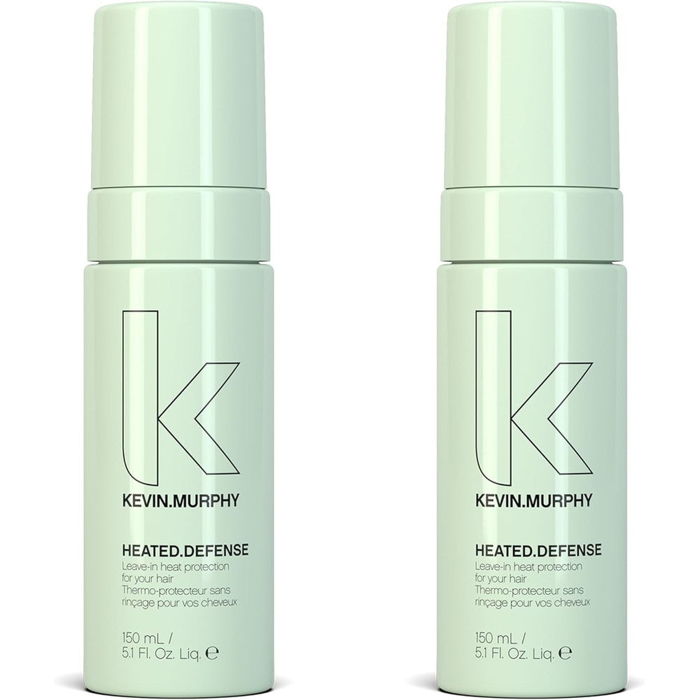 KEVIN.MURPHY HEATED.DEFENSE - Heat Protection Spray for Hair - For All Hair Types - Leave-In Foam - Extreme Heat Protection - Cruelty Free Foam - 150 mL / 5.1 fl oz (Pack of 2)