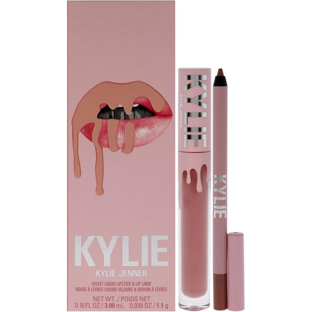 KYLIE Velvet Lip Kit 700 Bare Long Wearing Liquid Lipstick With Lip Liner
