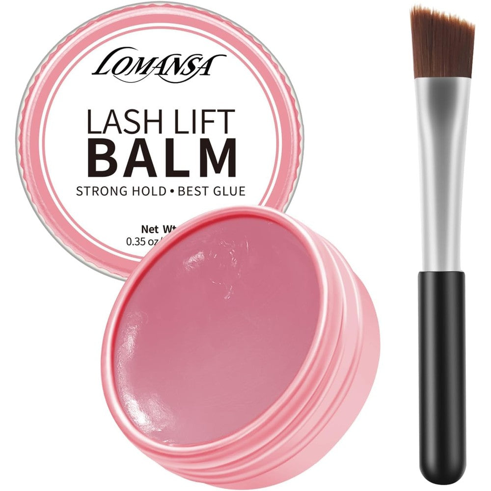 Lash Lift Glue Korean Lash Lift Balm Glue Eyelash Perm Balm Fruit Flavor Lifting Curling Gel for Lash Perm Kit 10g (Rose)