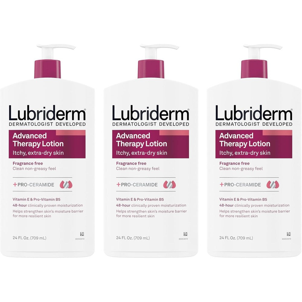 Lubriderm Advanced Therapy Moisturizing Lotion front view packaging