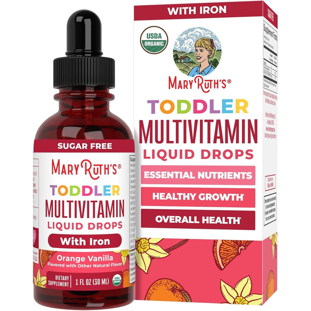 MaryRuth's Toddler Multivitamin with Iron front view of the packaging