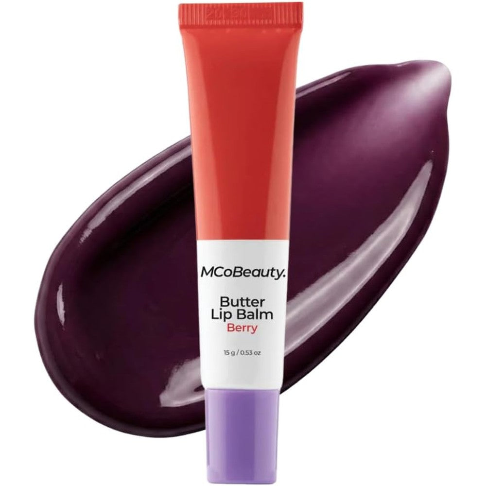 MCoBeauty Luscious Butter Lip Balm in Berry front view