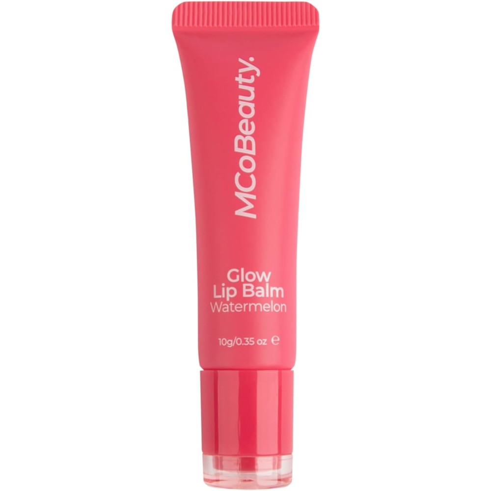 MCoBeauty Glow Lip Balm Watermelon tube front view on a clean background.