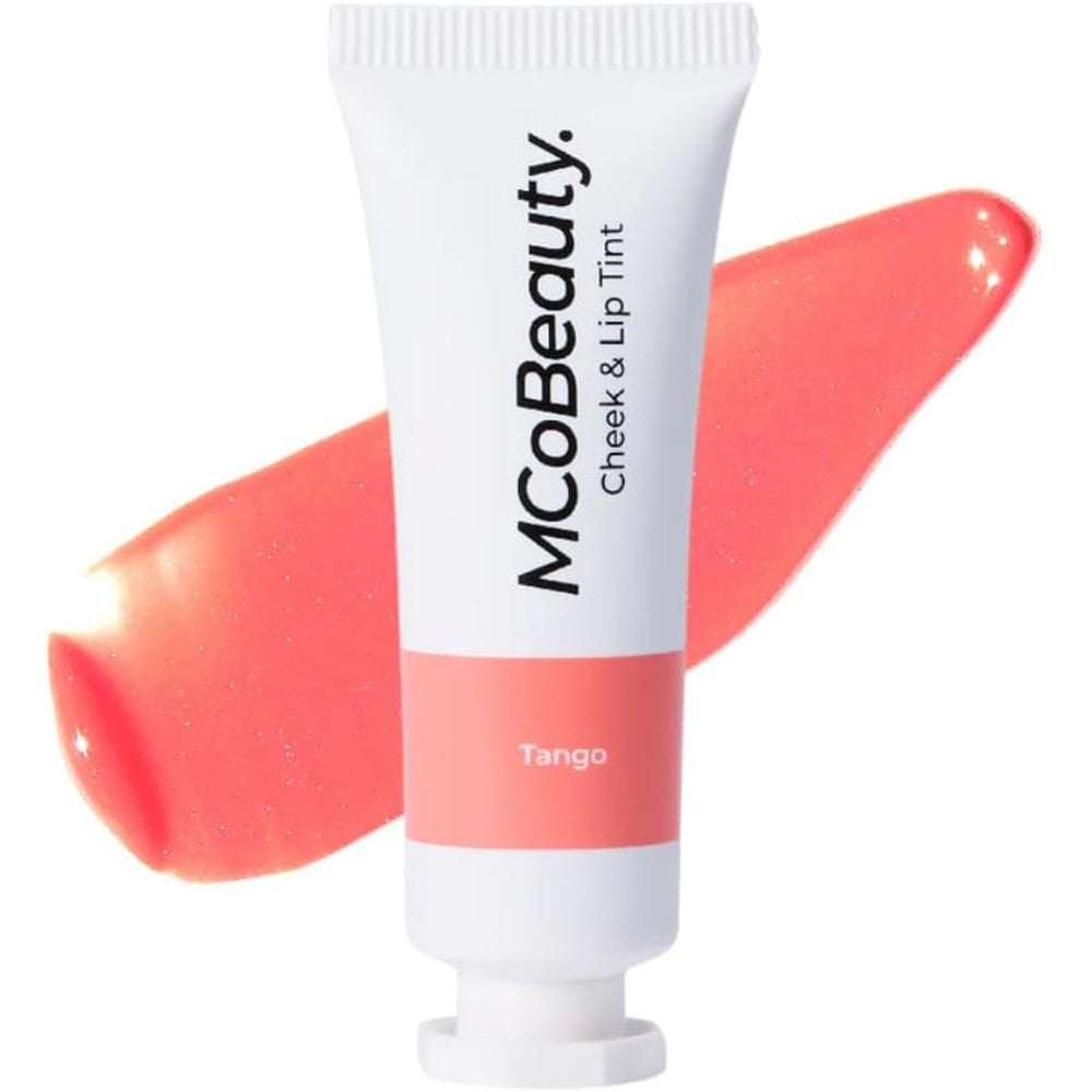 MCoBeauty Cheek and Lip Tint Tango True Orange front view tube packaging