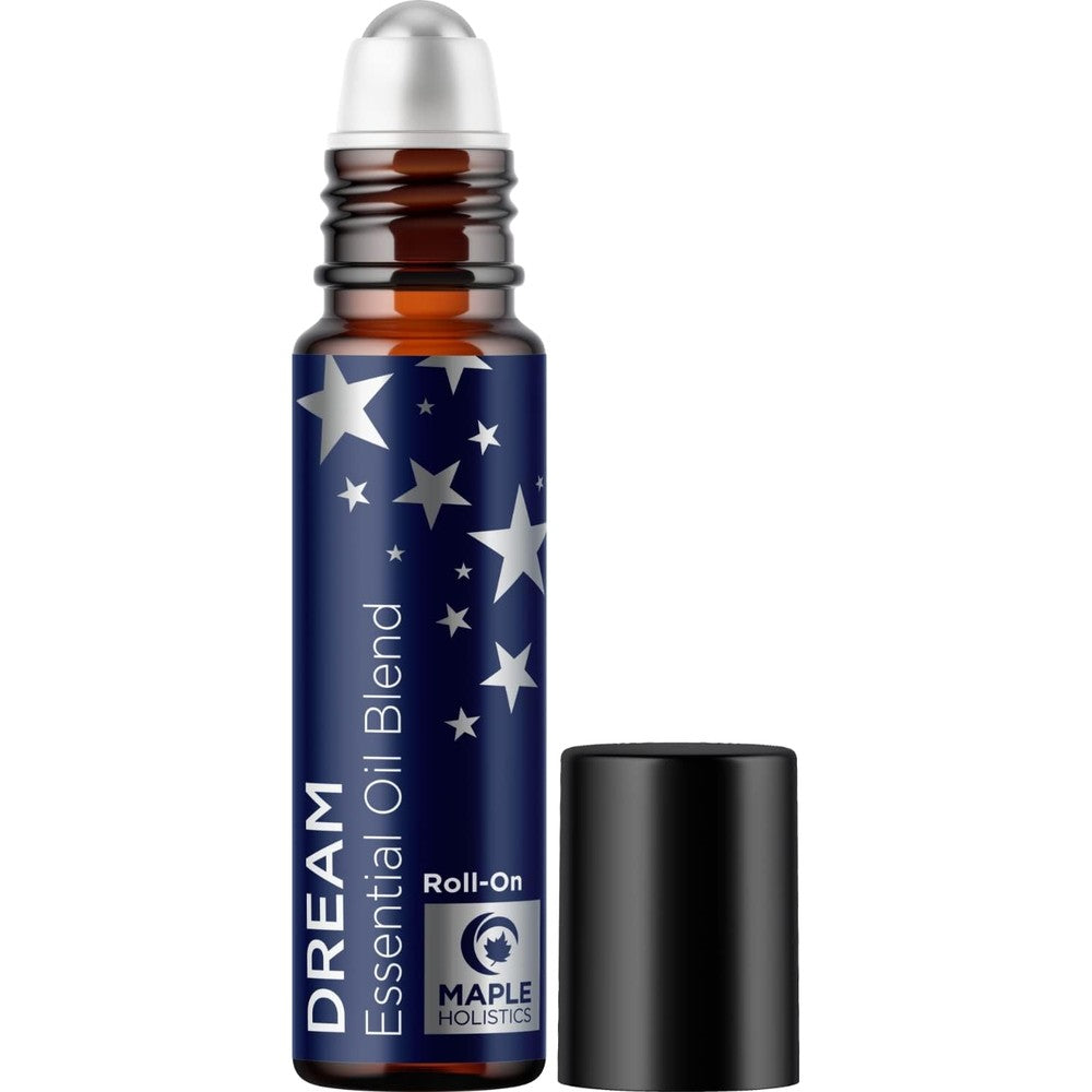 Sleep Essential Oil Roll On - Aromatherapy Essential Oil Roller for Restful Sleep and Relaxation with Pure Lavender & Roman Chamomile - Calming Pre-Diluted Blend for Nighttime Aromatherapy (1-Pack)