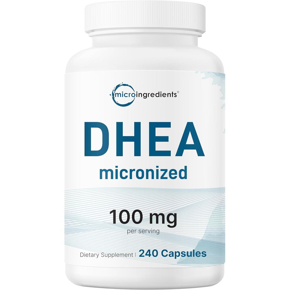 Micro Ingredients DHEA 100mg 240 Capsules front bottle view