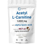 Micro Ingredients Acetyl L-Carnitine front pouch view supplement