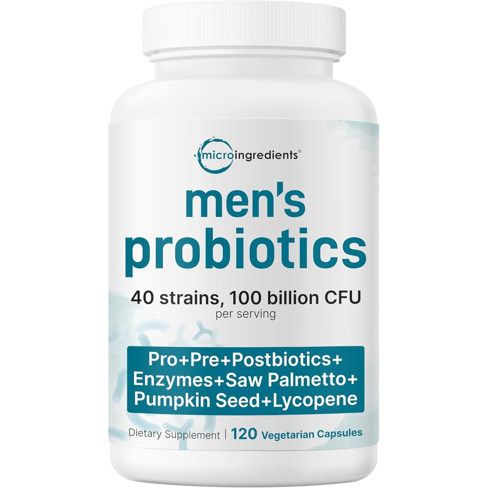 Micro Ingredients Probiotics for Men 100 Billion CFU front bottle view