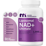 Micro Ingredients Liposomal NAD+ Ultimate Complex front view supplement bottle