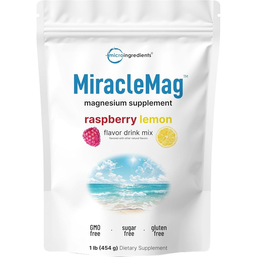 Micro Ingredients MiracleMag Calm Magnesium Powder front view pouch