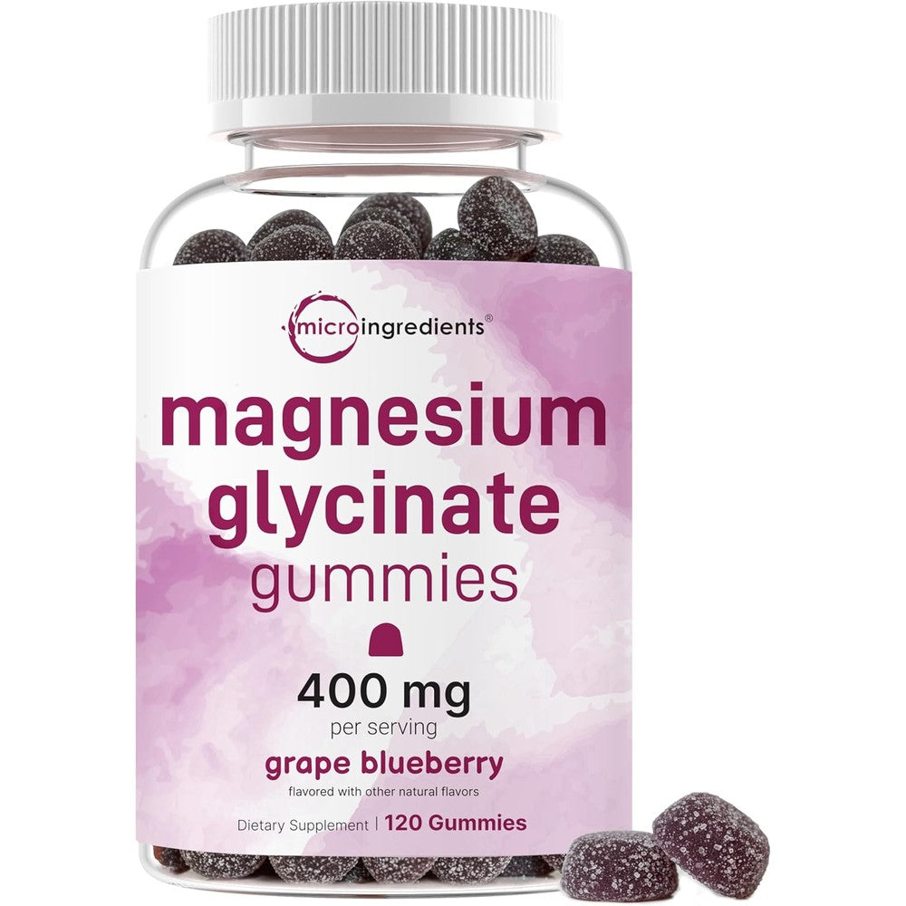 Atlantis Nutrition Magnesium Glycinate Gummies front view bottle packaging