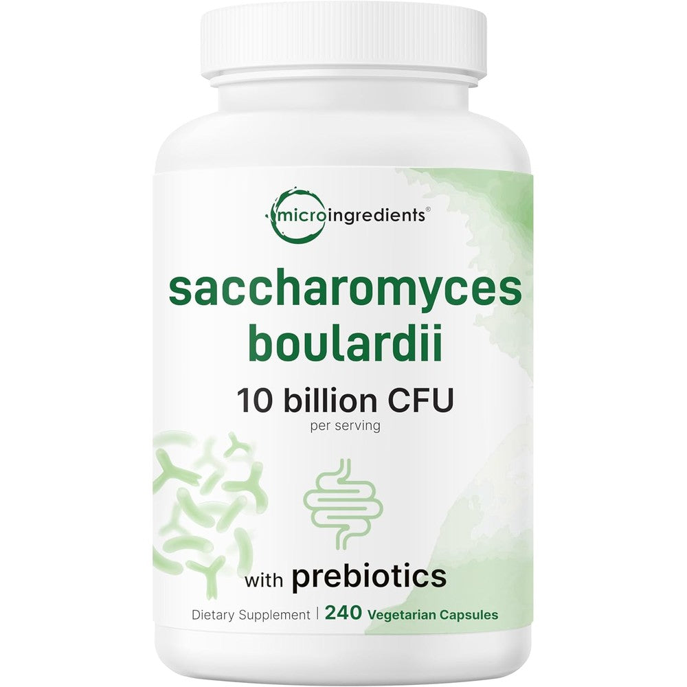 Micro Ingredients Saccharomyces Boulardii Probiotics front view bottle packaging