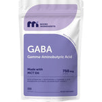 Micro Ingredients GABA 750mg softgels pouch front view