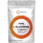 Micro Ingredients Pure L-Glutamine Powder front view pouch packaging