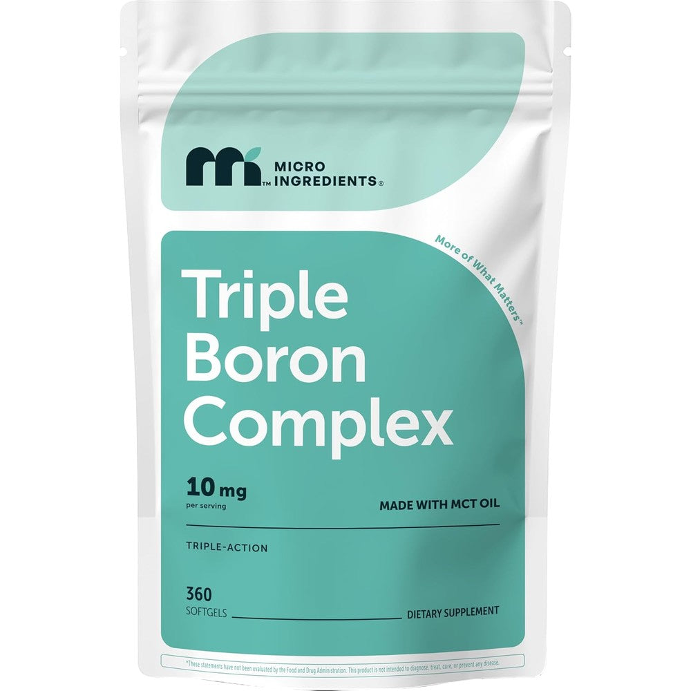 Micro Ingredients Triple Boron Complex front view pouch