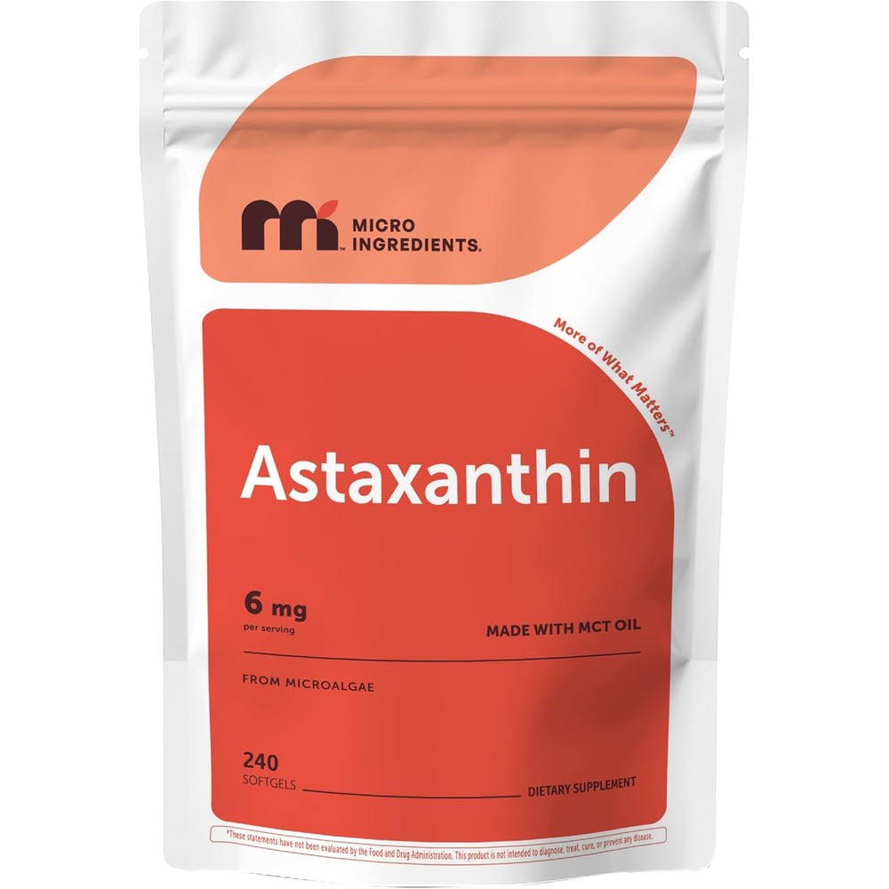 Micro Ingredients Astaxanthin front view pouch packaging