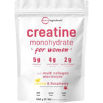 Micro Ingredients creatine electrolytes multi collagen front view bottle packaging