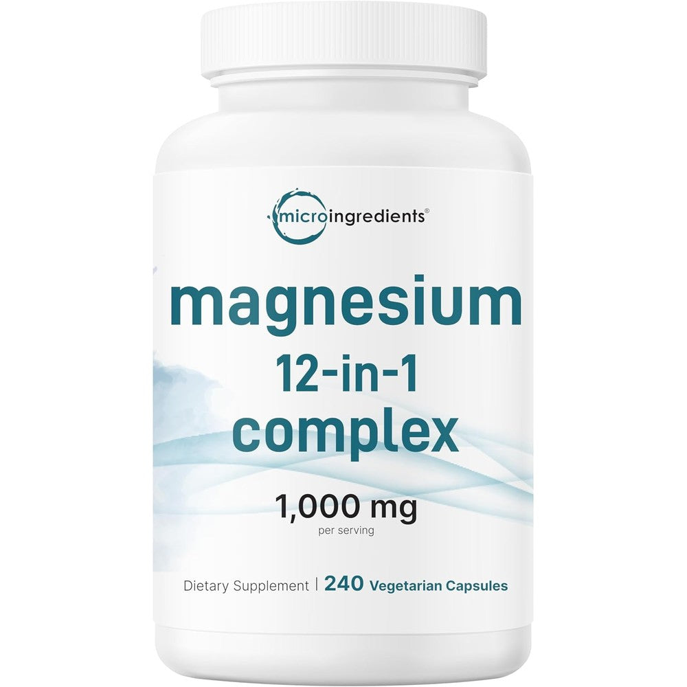 Micro Ingredients 12 in 1 Magnesium Complex front view bottle