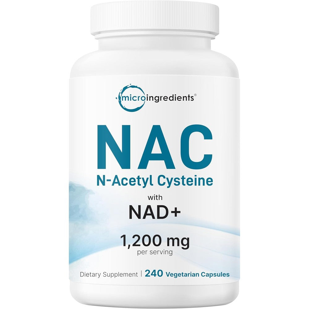 Micro Ingredients NAC with NAD+ front view bottle package